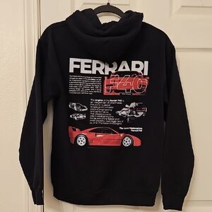 Ferrari F40 Black and Red Hoodie